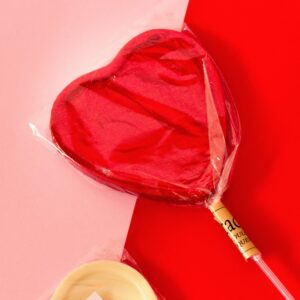 Chupetin en forma de corazón