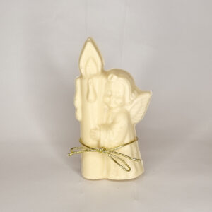 Angel con vela chocolate blanco