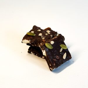 Chocolate amargo con semillas