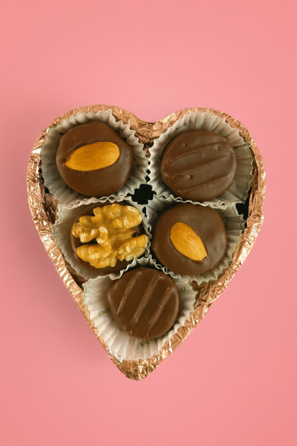 Corazón mediano con bombones