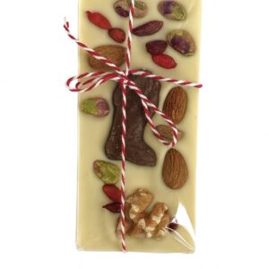 Chocolate navideño blanco